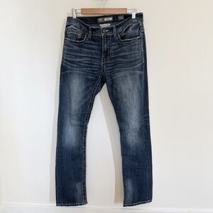 Buckle BKE Jeans Men 32x31 Blue Alec Straight Stretch Denim Cowboy Farm Western